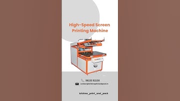 🔥 Screen Printing Machine #krishnaprintandpack