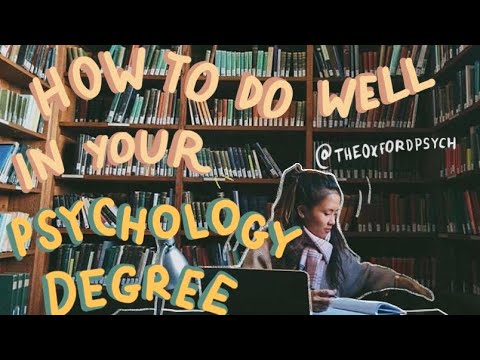 Video: How To Write A Degree In Psychology