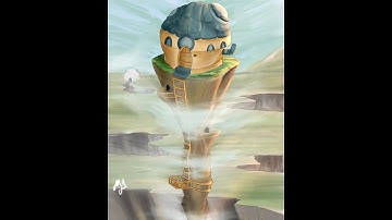 Procreate Process, Time-lapse footage environment painting.