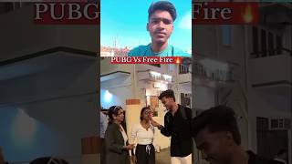 PUBG VS FREE FIRE 😎 KISME POWER HAI#freefire #viralvideo #shortsvideo #shortsfeed ff vs bgmi #shorts