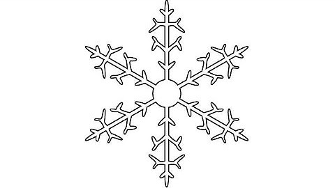 How to Draw a Snowflake in Adobe Illustrator / 1
