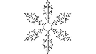 How to Draw a Snowflake in Adobe Illustrator / 1