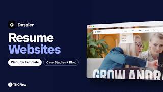 Resume Website Template for Webflow & Astro | Dossier
