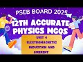 04-03-25 PSEB 12TH PHYSICS PAPER IMP MCQS UNIT: ELECTROMAGNETIC INDUCTION AND ALTERNATING CURRENT
