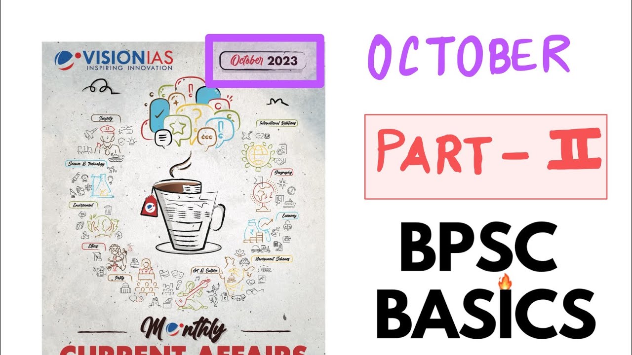Monthly current affairs vision ias october part 2 