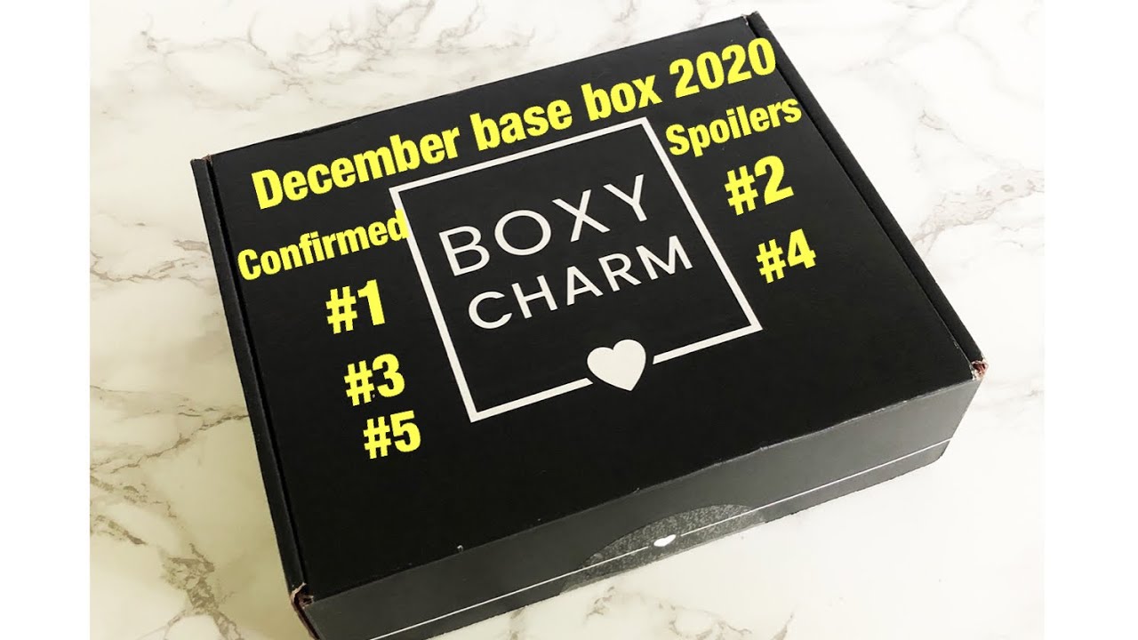 Boxycharm December base box Confirmed spoilers 2020