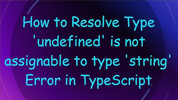 How to Resolve Type 