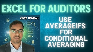 Use AVERAGEIFS for conditional averaging | Excel for auditing & auditors