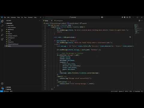 Telegram chatbot using firestore database