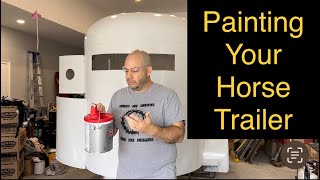 Painting This Converted Horse Trailer SIMPLE! (1997 Model)
