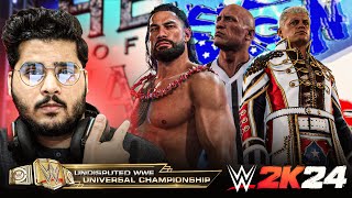 The Rock as a Special Guest Referee 🤨 - Roman Reigns vs Cody Rhodes - WWE 2K24 Championship Match