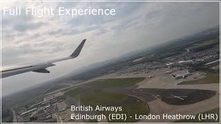 Full Flight Experience -  British Airways A320 Edinburgh (EDI) to London Heathrow (LHR) (#3) screenshot 5