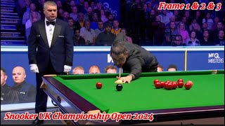 Snooker UK Championship Open Ronnie O’Sullivan VS Ali Carter ( Frame 1 & 2 & 3 )