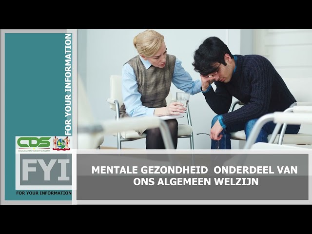For Your Information: Mentale gezondheid is onderdeel van ons algemeen welzijn