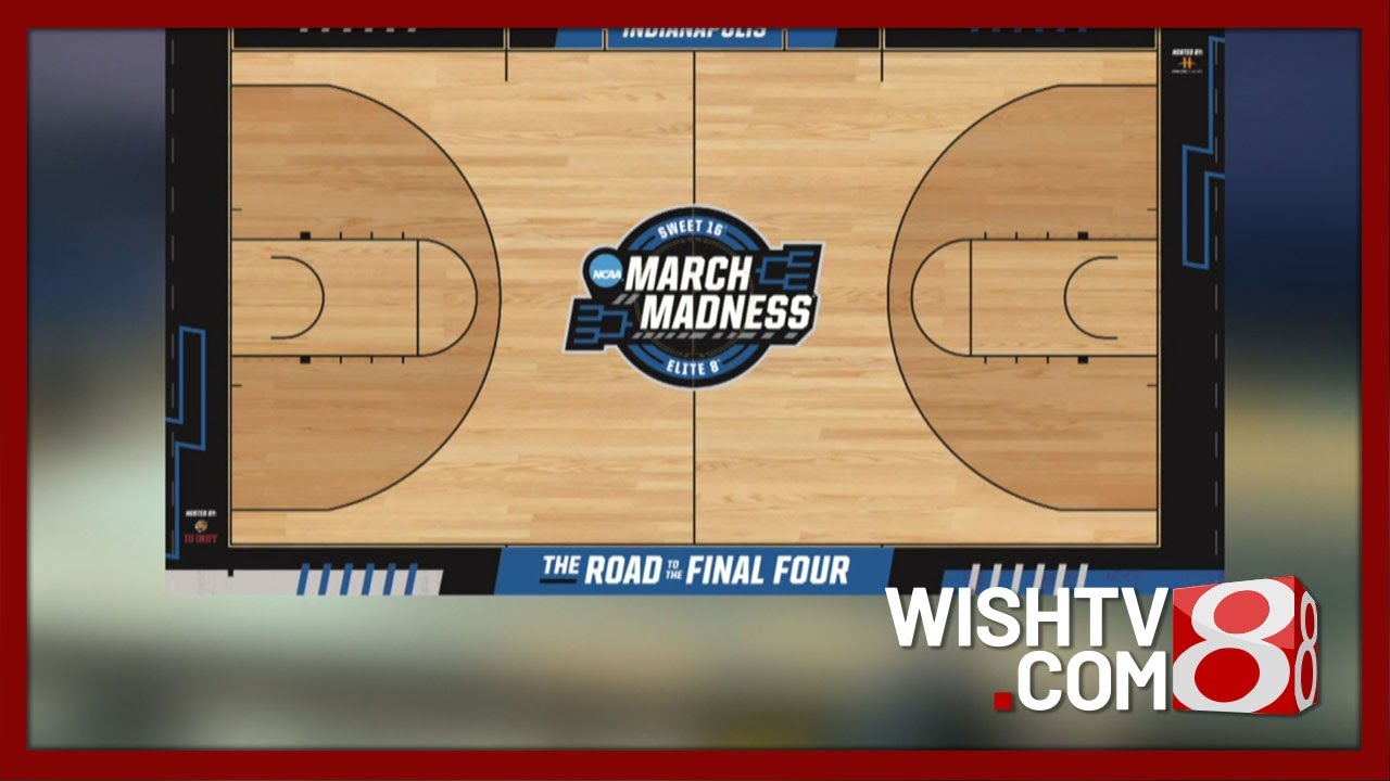 First look at March Madness court inside Lucas Oil Stadium