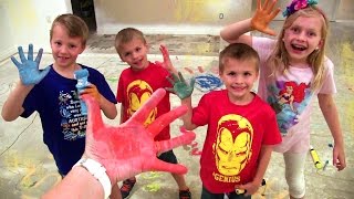 Kids Paint the New House & Birthday Party Prep || Mommy Monday