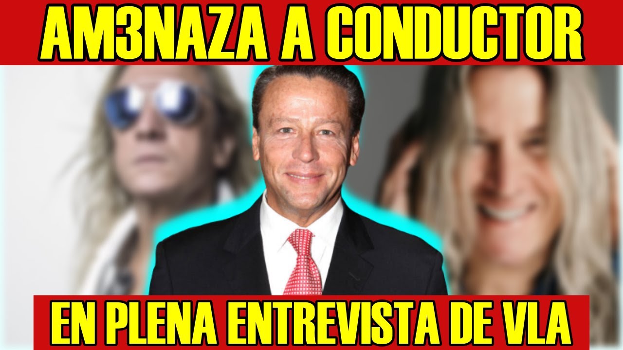 ALFREDO ADAME AM3NAZA A CONDUCTOR EN ENTREVISTA DE VENGA LA ALEGRÍA