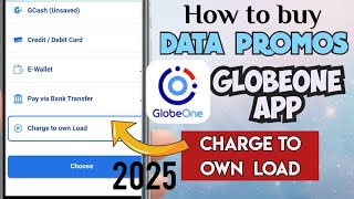 Globe One App | How to buy data promos in Globe one and charge to own load / load balance screenshot 5