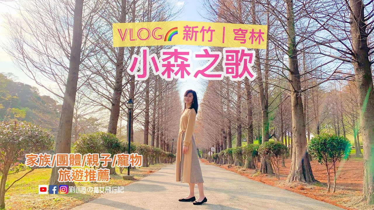 Vlog 新竹 芎林 超美落羽松大道 小森之歌 宛如身處異國森林 家族 團體 親子 寵物旅遊推薦 新竹景點 原心鮮森林 Youtube