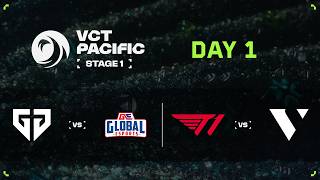 GEN vs GE / T1 vs VL - VCT Pacific - Stage 1 - Group Stage - Day 1