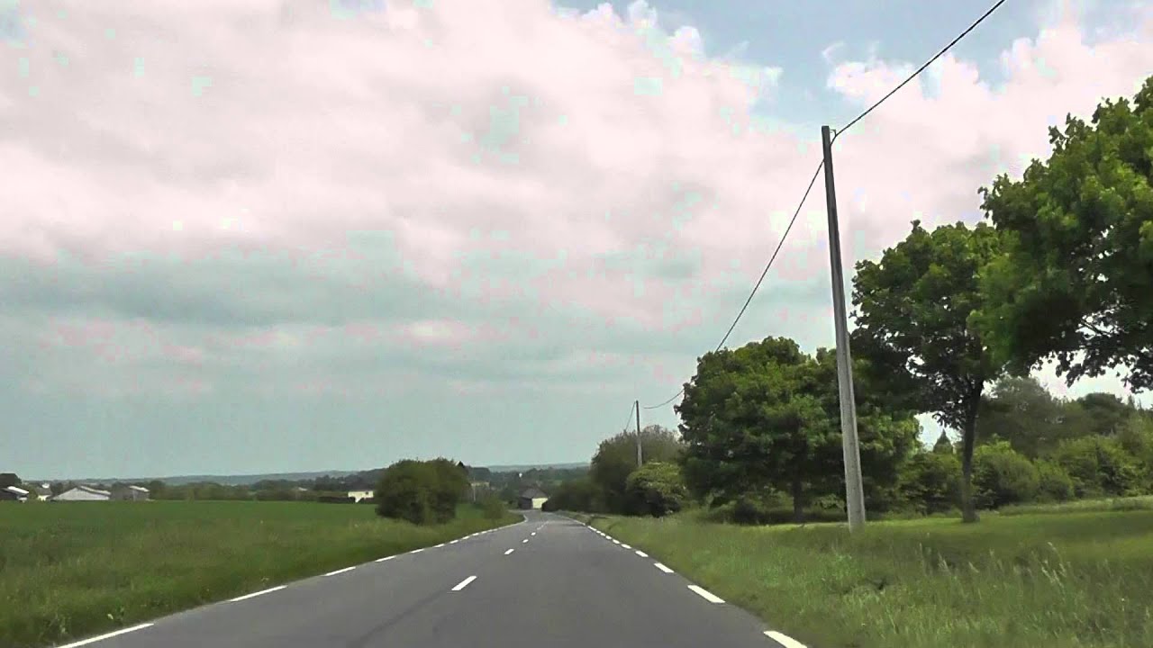 Driving On The D787 Between Mousteru & Grâces, Côtes-d'Armor, Brittany, France 26th May 2012