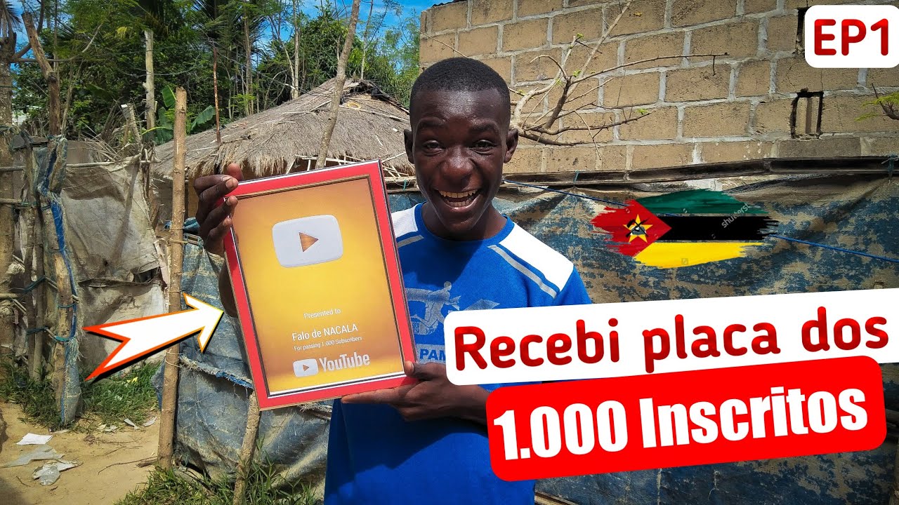 Recebi a minha Primeira Placa do YouTube de 1.000 INSCRITOS - YouTube