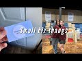 ANOTHER BOOTH AND UNBOXING ETSY EQUIPMENT | 8 months pregnant, small business owner