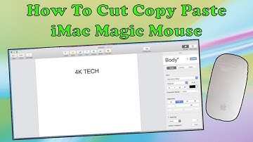 How to SET UP iMac Magic Mouse Right Click Edit Cut, Copy and Paste Tutorial