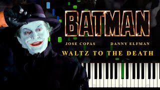 Batman (1989) - Waltz to the Death | Tema del Joker (Piano Tutorial + Partitura)