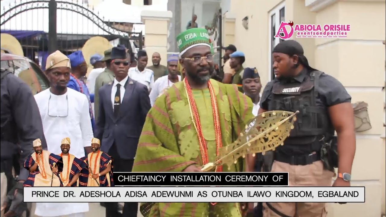 U.S MEDICAL DOCTOR, PRINCE DR. ADESHOLA ADISA ADEWUNMI BECOMES THE OTUNBA ILAWO KINGDOM OF EGBALAND.