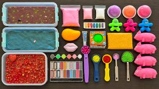 Making Super Relaxing Slime Smoothie by Mixing all used Slimes Together