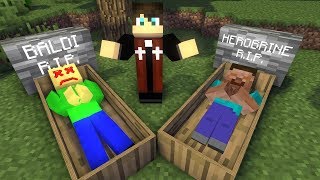 Monster School : R.I.P. Baldi & Herobrine - Minecraft Animation