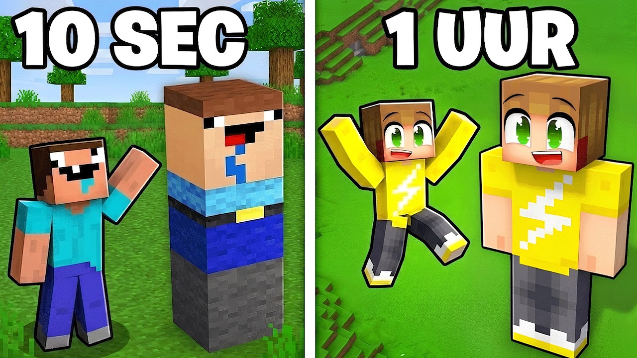 1 Minuut vs 1 UUR STANDBEELD Bouw Challenge!