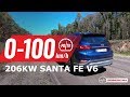 2020 Hyundai Santa Fe V6 0-100km/h & engine sound