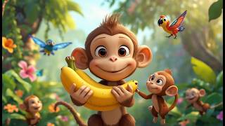 Full The Monkey Who Learned to Share Bananas Story | Heartwarming Moral Story for Kids | Bedtime Story Update
