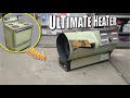 Shop heater from old oven custom build