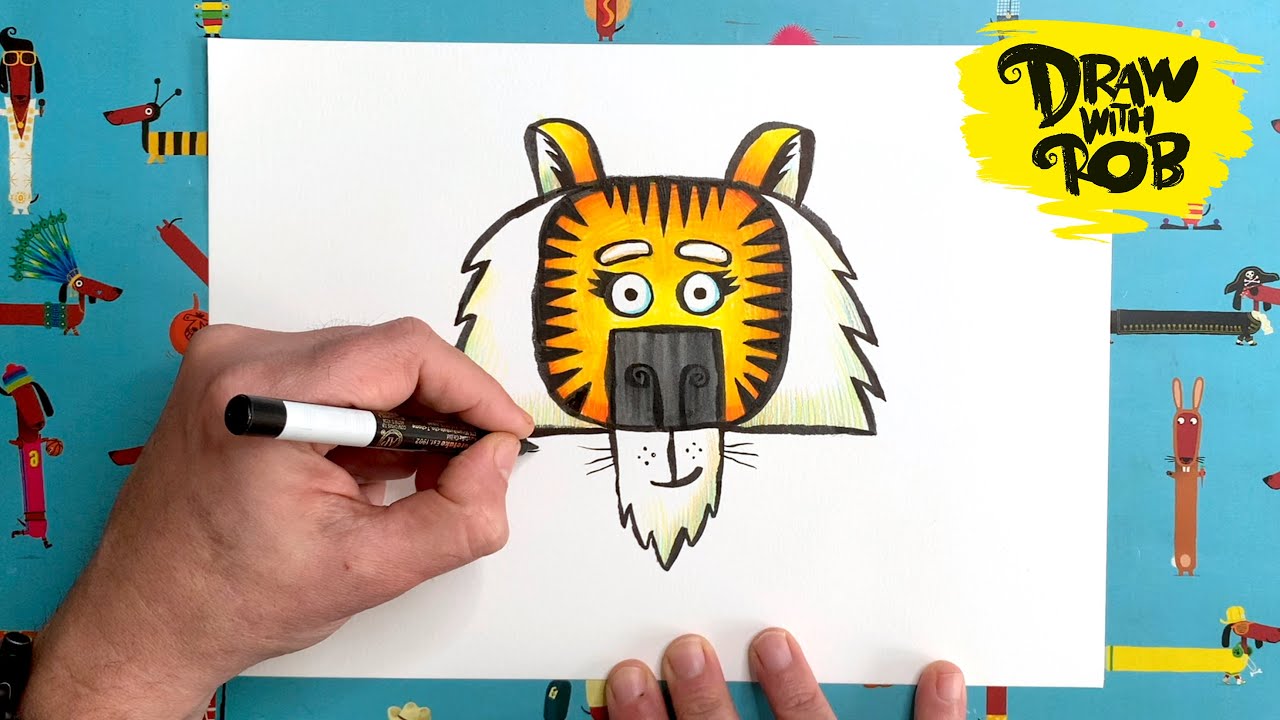 Drawwithrob Tiger Youtube