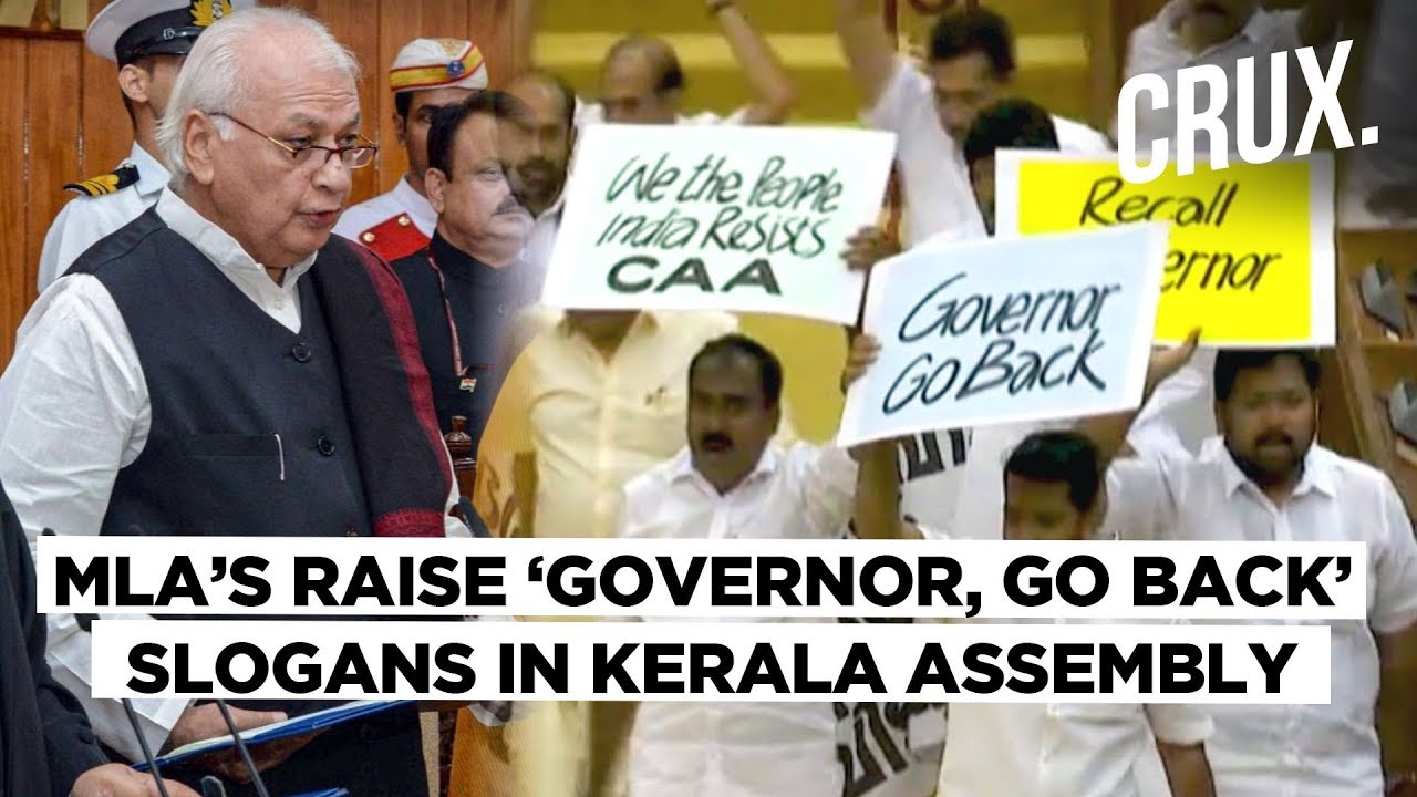 High Drama in Kerala Assembly as MLAs Stop Arif Khan from Entering, Marshals Called In