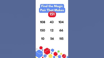 LEVEL UP: Number Ninja Edition - Find the Golden Pair! #math #numberproblem #numbergames