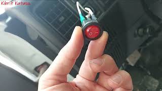 12 V Işıklı Düğme - Anahtar Nasıl Bağlanır? Neden Yanmaz?
