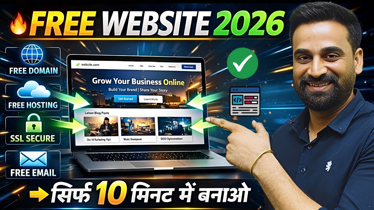 How To Make A Free Website In 2026 | Website Kaise Banaye - YouTube