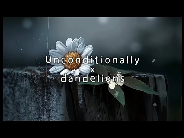 unconditionally x dandelions ||SLOW+REVERB||LYRICS|| #unconditionally #dandelions #lyrics #sadsong class=