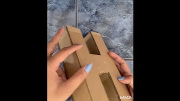 DIY 3d letter H #trending #diy #art #trendingshorts #cardboardcrafts #3dletters #ratdance #letters