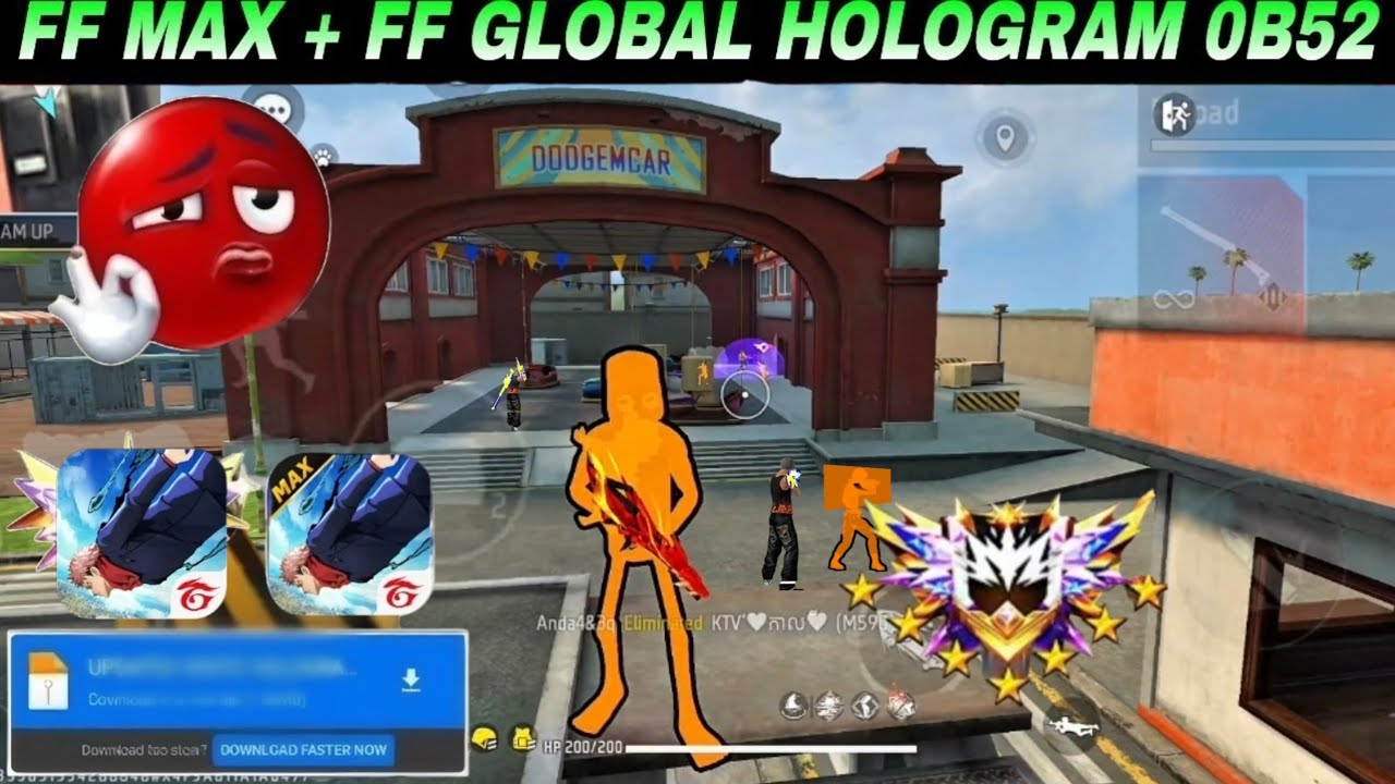 FF MAX + FF GLOBAL 3D Hologram Config File | OB52 Free Fire Enemy Location Hack | 3D Hologram File
