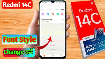 how to change font style in redmi 14c 5g | redmi 14c 5g font style change