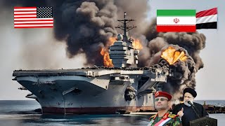 Today, Iranian and Houthi Ka-52 helicopters destroyed a US aircraft carrier carrying 100 fighter jet