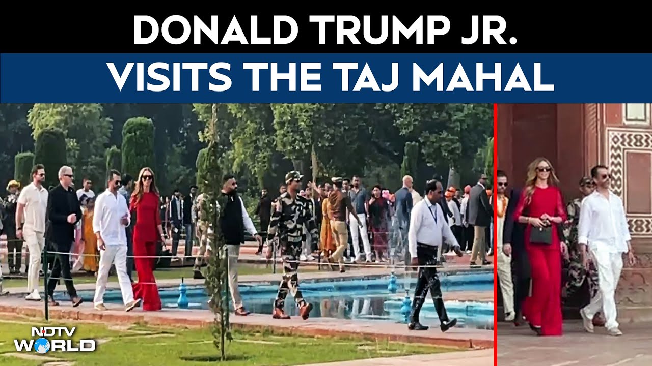 Trump News | US President's Son Donald Trump Jr. Visits Taj Mahal
