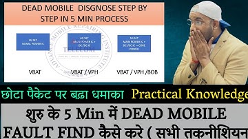शुरु के 5 Min  में DEAD MOBILE FAULT FIND कैसे करे  ( सभी तकनीशियन के लिए  विशेष video )