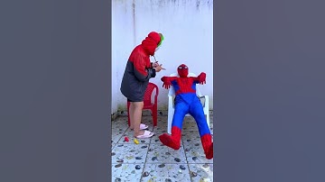 Thumbnail of Startled by the alarm clock #shorts #funny #trending #spiderman