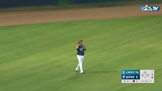 08/02 Lamigo vs 富邦 九局下，吳丞哲接替投球，讓富邦三上三下，順利幫助Lamigo收下單週第三勝